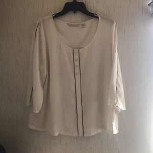 LC Lauren Conrad White Button Blouse
